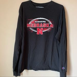 Nebraska Cornhuskers Champion football long sleeve shirt